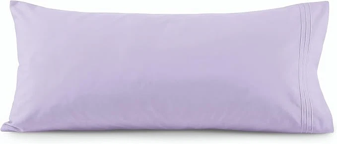 Solid Elegant Comfort Luxury Ultra-Soft 1-Piece Body Pillowcase – 1500 Premium Hotel Quality Microfiber Double Brushed – Wrinkle Resistant Body Pillowcase Size Lilac High-End