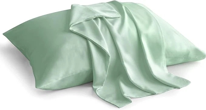 Unique BEDELITE Pillow Cases Queen Size Set of 2 Rayon Derived from Bamboo Cooling Pillow Cases for Hot Sleepers amp Night Sweats Breathable and Silky Soft Envelope Pillowcases Mint Green 20 quot x30 quot Responsible