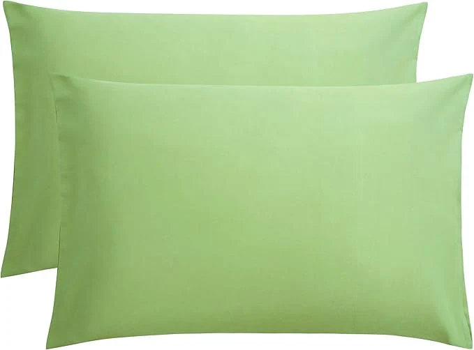 Responsible FLXXIE Pillow Cases Queen Soft Microfiber Pillow Covers with Envelope Closure Wrinkle Resistant Pillowcases 2 Piece Set 20×30 Sage Green Environmentally Friendly