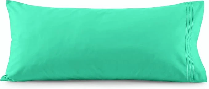 Genuine Elegant Comfort Luxury Ultra-Soft 1-Piece Pillowcase Set – 1500 Premium Hotel Quality Microfiber Double Brushed – Wrinkle Resistant Body Pillowcase Size Paradise Teal