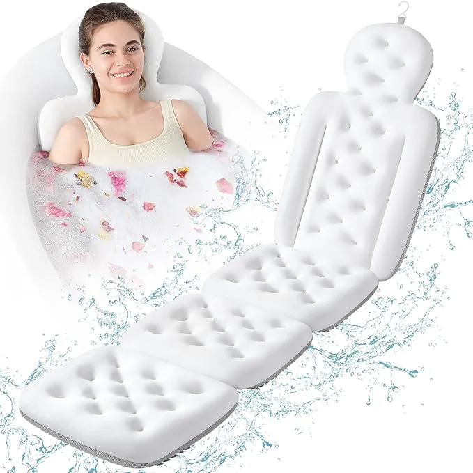 Authentic Luxury Bath Cushion Full Body Bathtub Pillow Functional