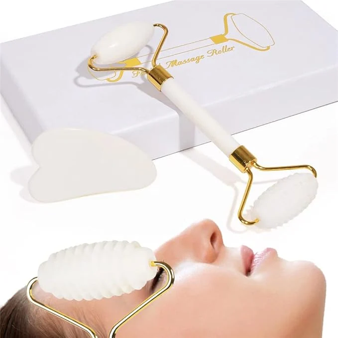 Genuine shenghang Jade Face Roller and Gua Sha Set Versatile