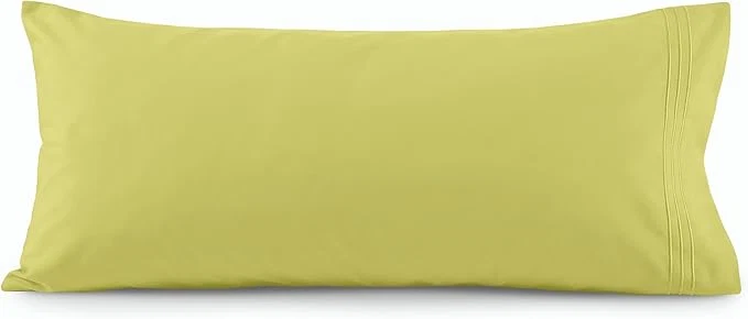 Exclusive Elegant Comfort Luxury Ultra-Soft 1-Piece Pillowcase Set – 1500 Premium Hotel Quality Microfiber Double Brushed – Wrinkle Resistant Body Pillowcase Size Pistachio Green Minimalist