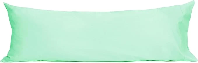 Convenient Sunflower Body Pillowcase Cotton Long Pillow Cover Case Envelope Closure 1 Pack 20×54 inches Zephyr Green Soft and Breathable High-Grade