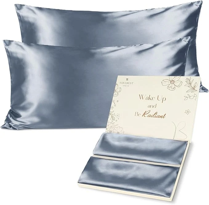 User-Friendly Yani Satin Pillowcase King Size Pillow Cases Set of 2 – Silk Pillow Cases for Hair and Skin with Zipper Silk Pillow Cases King for 20 quot x40 quot Exquisite Packaging for Women Men Authentic