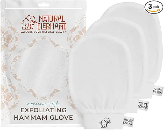 Contemporary Natural Elephant Exfoliating Hammam Glove Moroccan Kessa Body Scrub Reliable