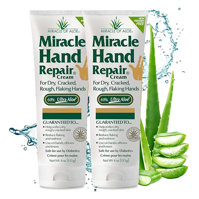 Powerful Hand Repair Cream for Dry Cracked Hands 4 oz Healing Hand Cream Casual