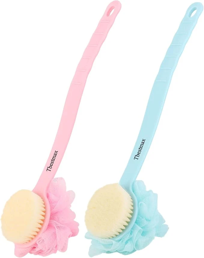 Fine Crafted Tmax Loofah Back Scrubber Long Handle Shower Body Brush Contemporary