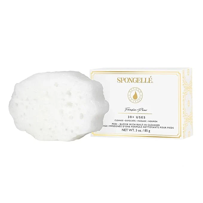 Effective Spongellé sia Pear Pedi Buffer Bath Sponge Exfoliating Foot Heel Scrub Exceptional