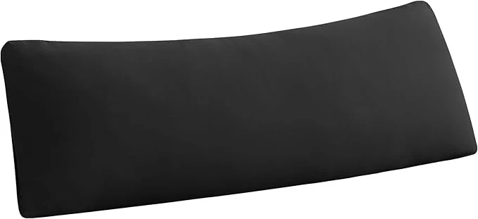 Fashionable Stretchy Body Pillow Case Cover – Jersey Knit Long Pillowcase for Body Pillow 1 Pack – Envelope Closure amp Skin-Friendly Soft and Breathable for Sleeping 20 quot x54 quot Black Organic