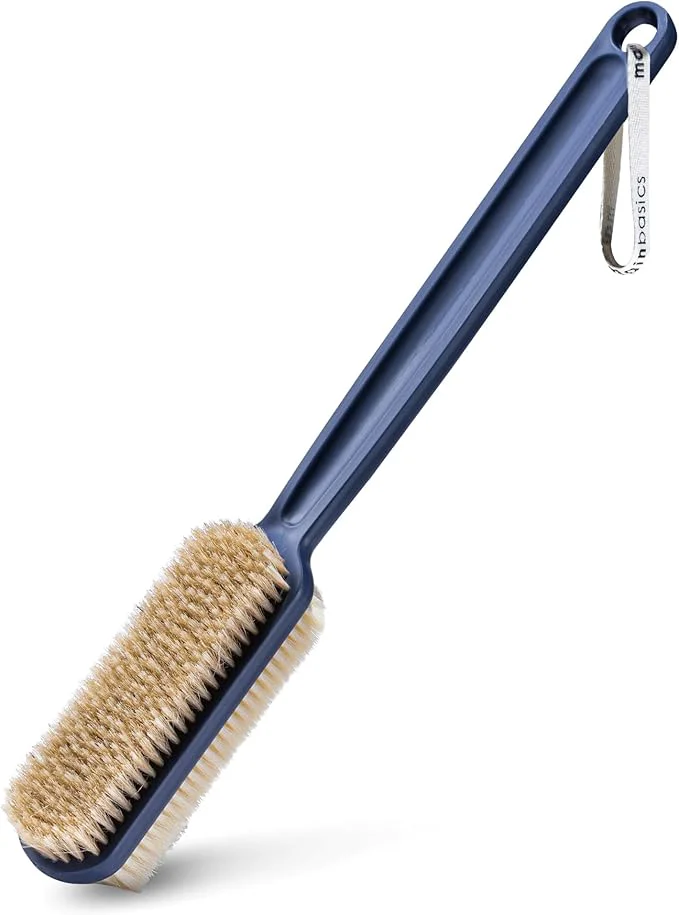 Eco-Friendly MainBasics Back Scrubber for Shower Long Handle Body Brush Fast