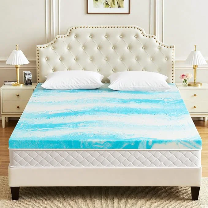 Innovative Mattress Topper Twin XL 3 Inch Gel Infused Memory Foam Mattress Topper Pressure Relief Mattress Pad Breathable Bed Topper CertiPUR-US Secure