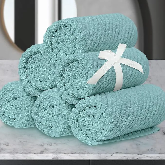 Versatile Wash Cloths for Your Face 6 Pack Large 13 x13 Artisan