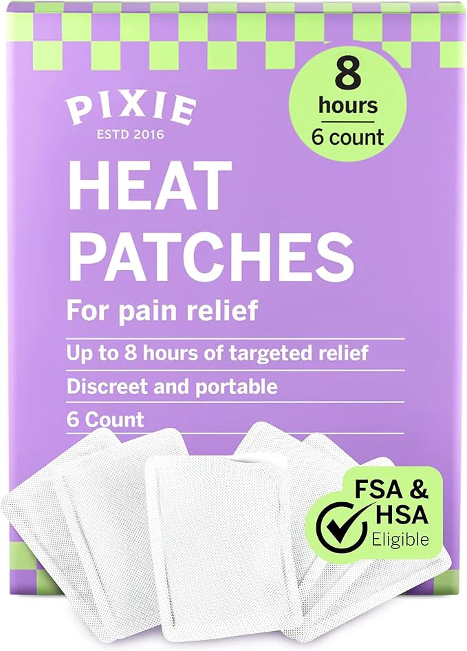 Solid Pixie Period Cramps Menstrual Pain Relief Heat Patches Green