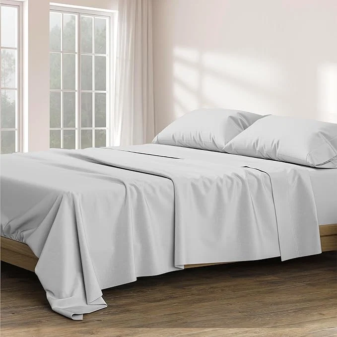 Reliable Ashton Sheets Egyptian Cotton Split King Sheets Sets for Adjustable Bed – Luxury 1200 Thread Count Split Head King Sheets Sets Light Grey Cooling Sateen Weave 17 quot Deep Pocket Twin XL Sheet Innovative