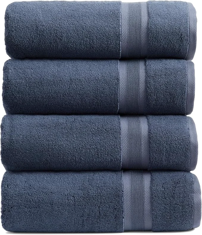 Green Springtree Home Luxury Viscose from Bamboo Bath Towel Set of 4 35 Viscose Soft