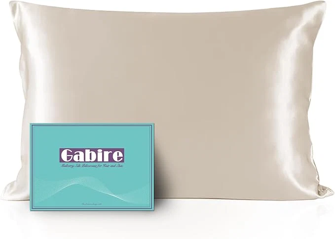 Fine Crafted Mulberry Silk Queen Size Pillow Cases for Hair and Skin Ultra Smooth Cooling Acne Pillow Case with Hidden Zipper Both Sides Silk Pillow Cases Queen 20 quot ×30 quot Beige Sophisticated