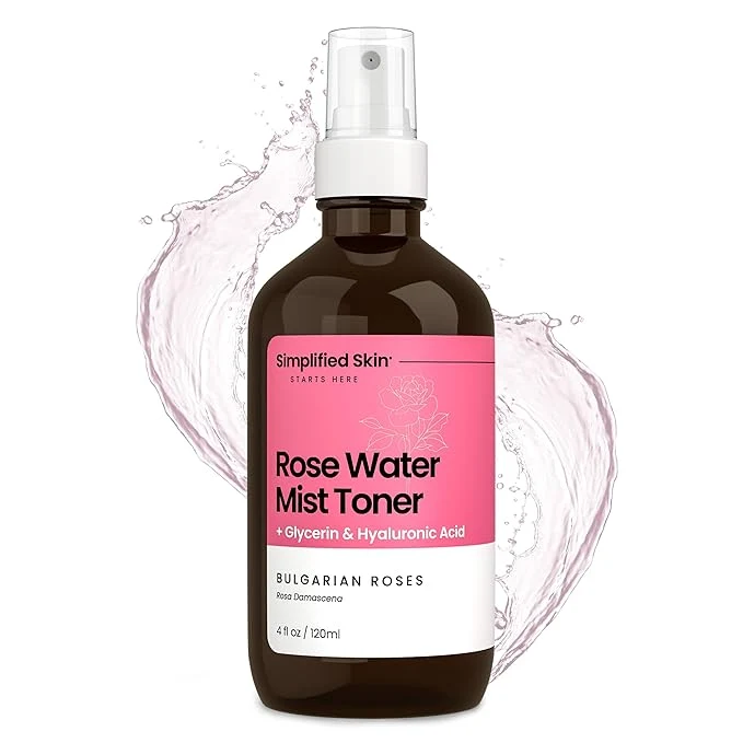 Fine Crafted Rosewater and Glycerin Spray – Hydrating Refreshing Rose Water Spray Relaxed