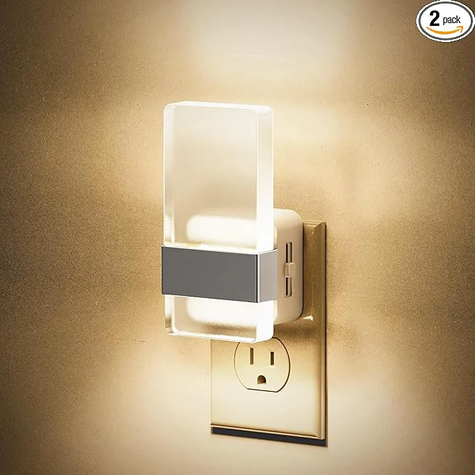Quality JandCase Night Lights Plug into Wall Dusk to Dawn Sensor 3000K Soft White LED Modern
