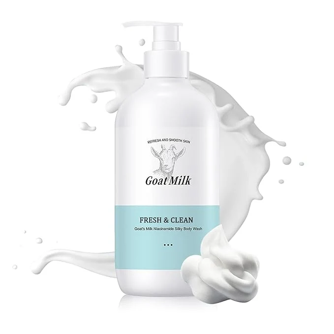 Innovative Goat Milk Body Wash Gentle Silk Soft Foaming Milk Bath Moisturizing Body Elite