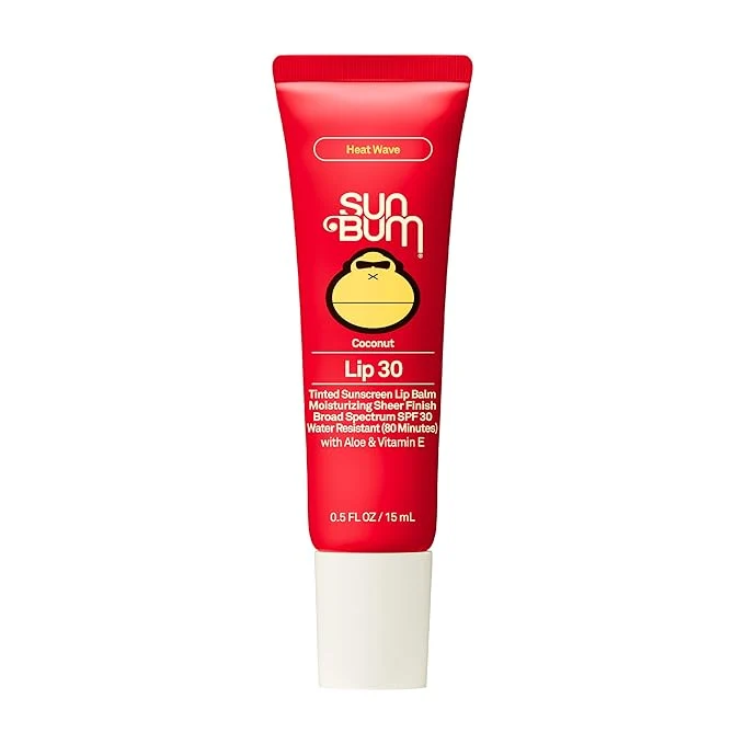 Genuine Sun Bum SPF 30 Sunscreen Heat Wave Tinted Lip Balm Solid
