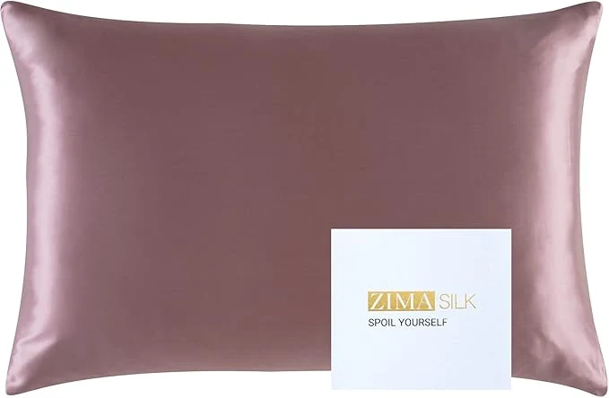 Convenient ZIMASILK 25 Momme Pure Mulberry Silk Pillowcase for Hair and Skin Care Highest Grade 6A Pillow Cases for Women Long-Lasting Durablity Gift for Women Men 1Pc Standard 20 quot x26 quot Grey Purple Advanced