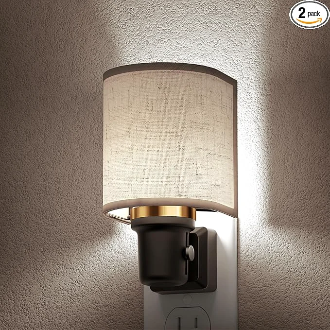 Natural L LOHAS LED Bright Night Lights Plug into Wall Plug in Night Light Dimmable Innovative