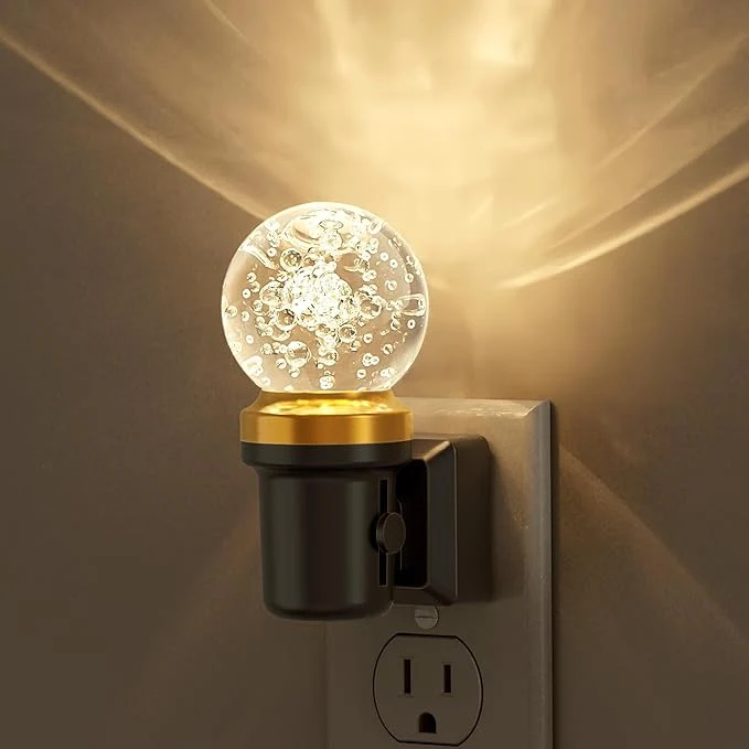 Elegant JandCase Night Lights Plug into Wall Dimmable Night Light Pulg in Globular Professional