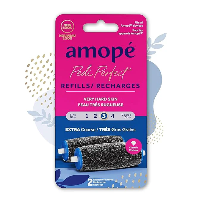 Premium Amopé Pedi Electric Callus Remover Foot File Roller Head Refills World-Class
