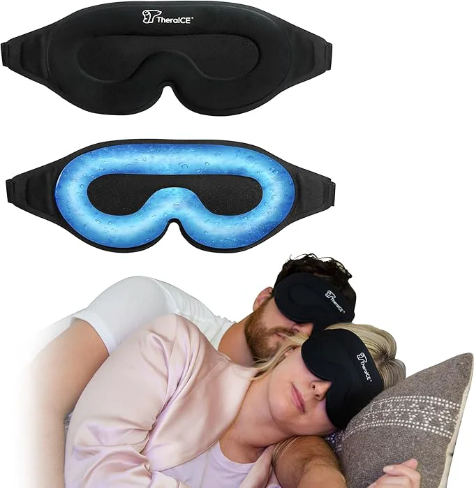 World-Class TheraICE Sleep Mask Cooling Gel Relief Artisan