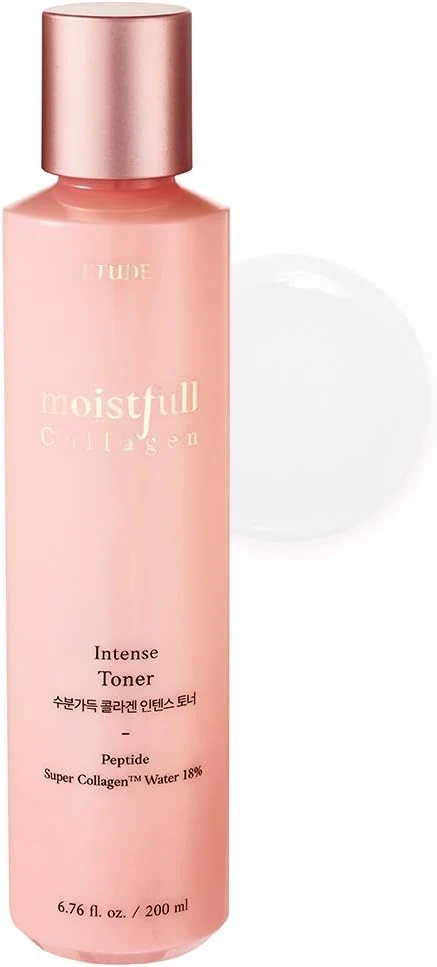 Premium Material ETUDE Moistfull Collagen Intense Facial Toner 200ml Hydrating Super Collagen Exceptional