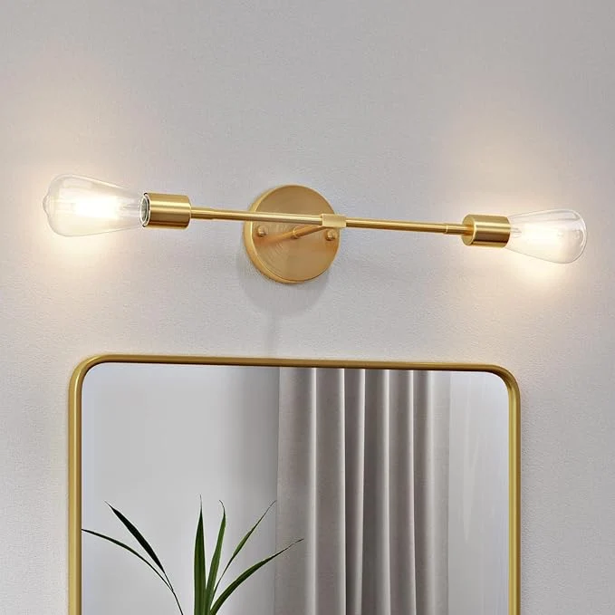 Original FadimiKoo 2-Light Gold Sconces Wall Light Fixtures Bathroom Vanity Light Reliable