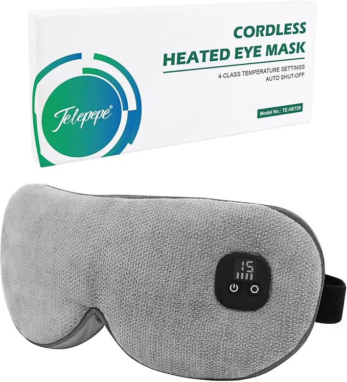 Contemporary Heated Eye Mask for Dry Eyes Cordless Warm Eye Compress Long-Lasting