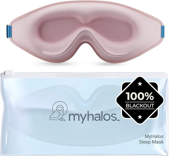 Certified MyHalos® Sleep Mask – 3D Blackout Eye Mask Environmentally Friendly