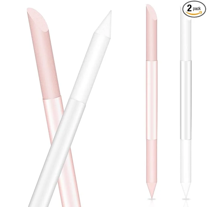 Organic Glass Cuticle Pusher Set of 2 Manicure Sticks Authentic