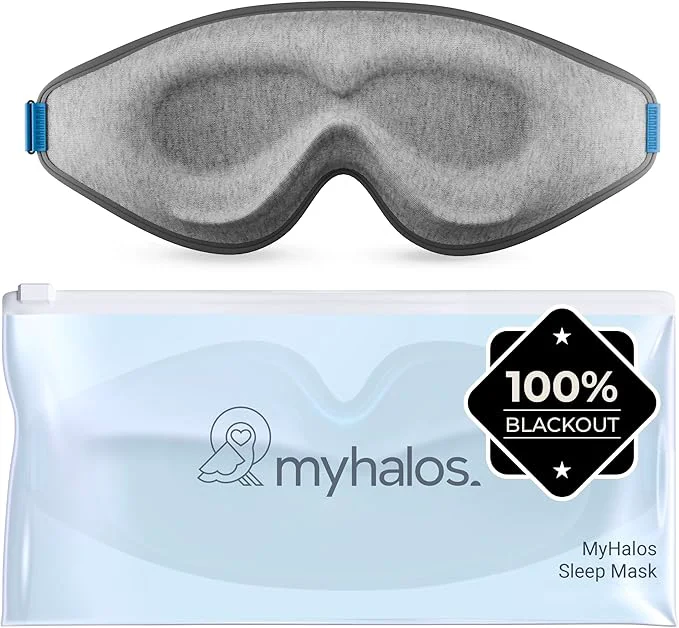 Modern MyHalos® Sleep Mask – 3D Blackout Eye Mask Relaxed