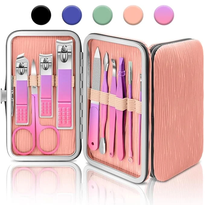 Premium Material BLESWIN 10 in 1 Manicure Pedicure Kit Manicure Kit Professional