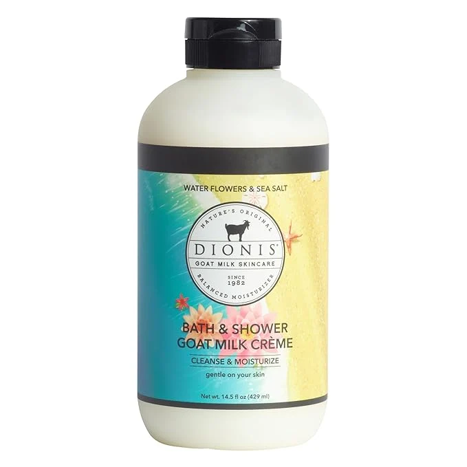 User-Friendly Dionis Bath Shower Goat Milk Crème Water Flowers Sea Salt 14.5oz Long-Lasting