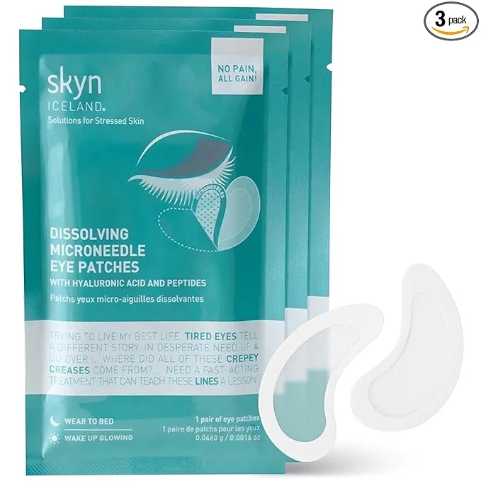 Safe skyn ICELAND Dissolving Microneedle Under-Eye Patches — 39 Hyaluronic Acid Relaxed
