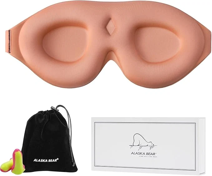 Natural ALASKA BEAR Blackout Sleep Mask Premium