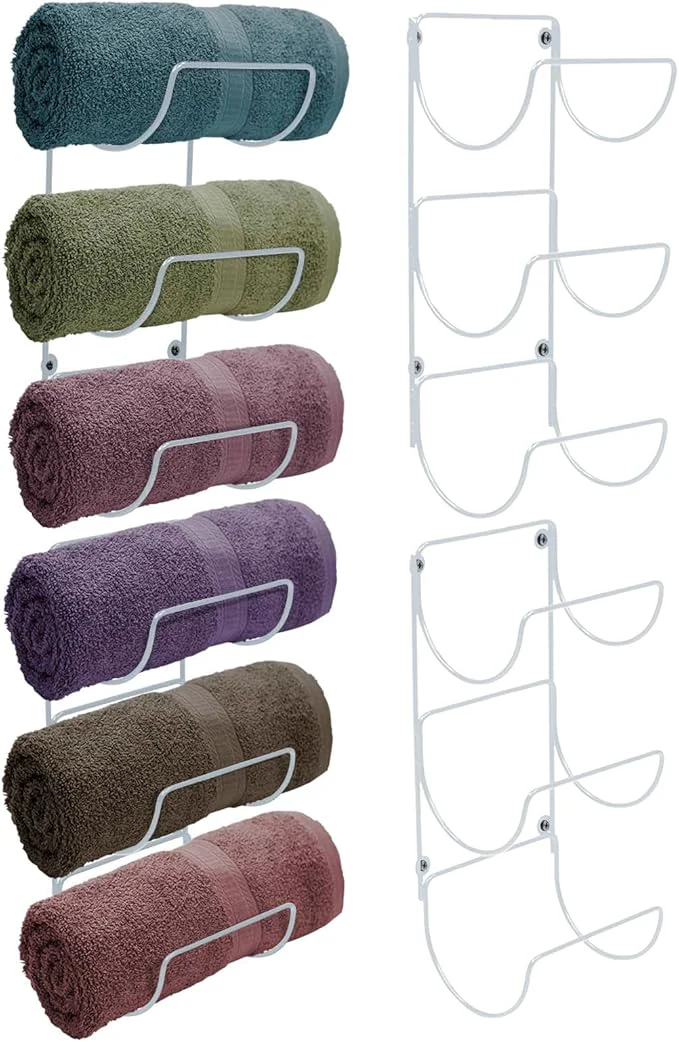 Breathable Sorbus Towel Holder for Bathroom Wall Artisan