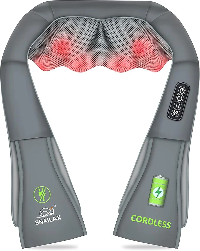 Optimized Snailax Cordless Neck Massager Shiatsu Back Shoulder Massager Quality