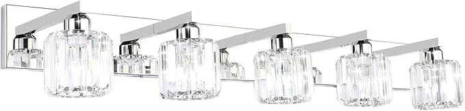 Soft Aipsun Crystal Bathroom Vanity Light Stainless Steel Modern Vanity Light 5 Elite