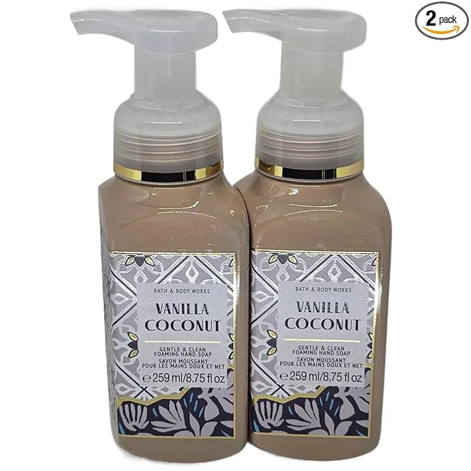 Luxury Bath and body works VANILLA COCONUT Gentle Foaming Hand Soap Lightweight