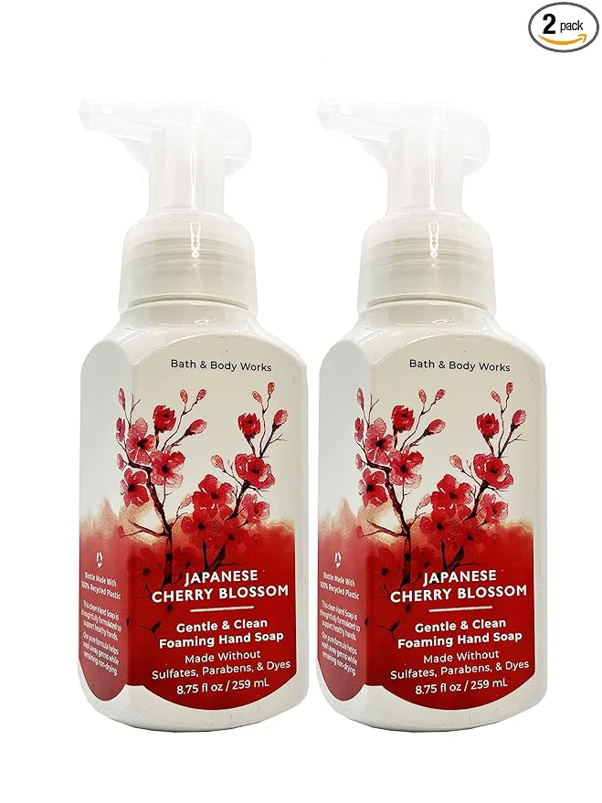 Professional Bath Body Works Gentle Foaming Hand Soap. Japanese Cherry Blossom Long-Lasting