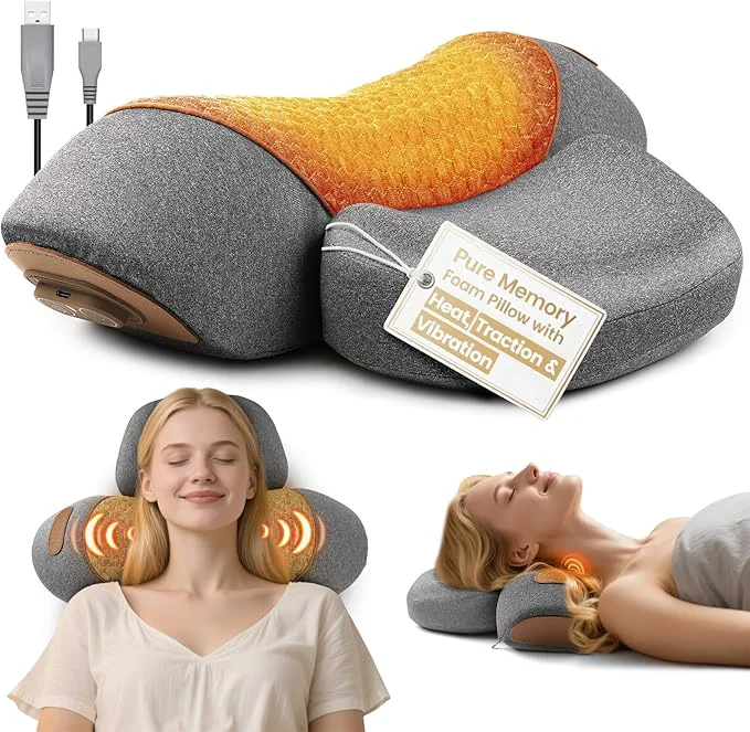 Effective 3-in-1 Neck Massager Pillow Neck Massager Original Design