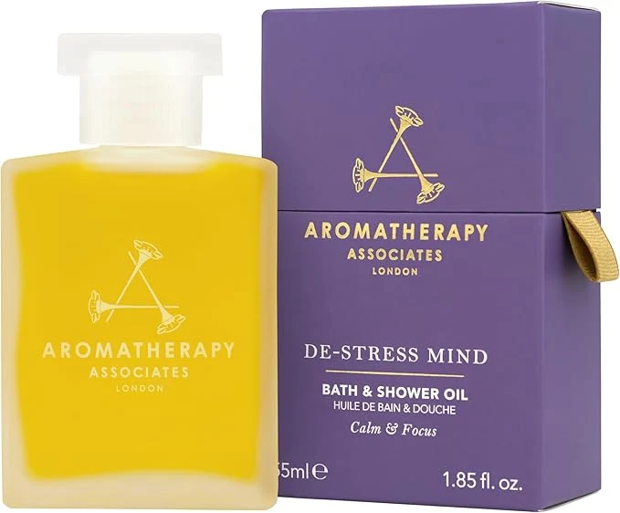 Enhanced Aromatherapy Associates De-Stress Mind Bath and Shower Oil Natural Body Oil to Fine Crafted