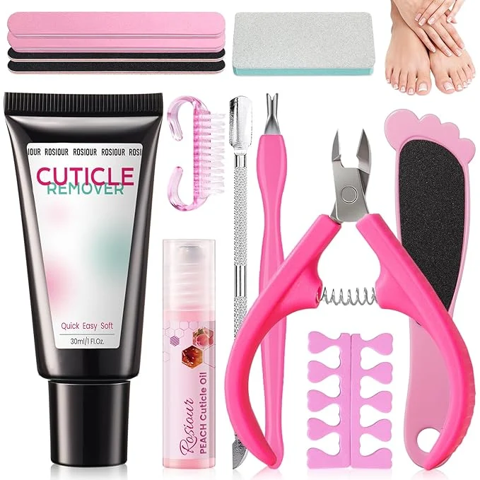 Minimalist Cuticle Remover Kit 13Pcs Manicure Pedicure Kit Refined