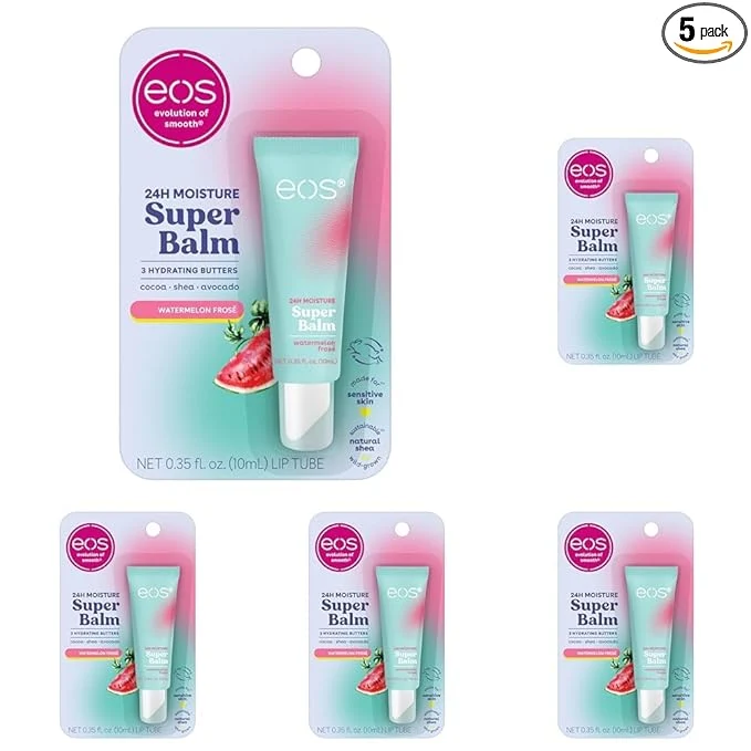 Clean eos 24H Moisture Super Balm- Watermelon Frosé Lip Mask Day or Night Lip Crafted