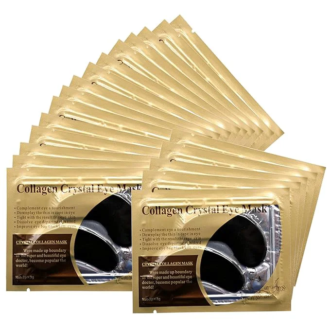 Top-Quality Adofect 30 Pairs Black Collagen Under Eye Mask Anti-Aging Hyaluronic Acid Eye Professional
